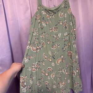 Maurices Green Floral Midi Dress